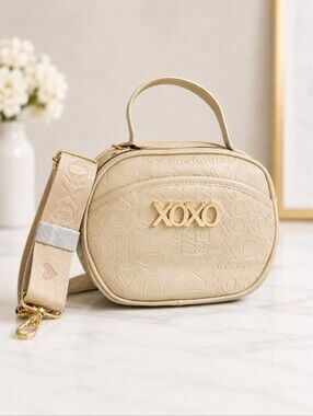 XOXO Taupe Embossed Mini Bag